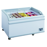 56" Glass Door Frozen Food or Ice Cream Chest Freezer Display, WD-500Y